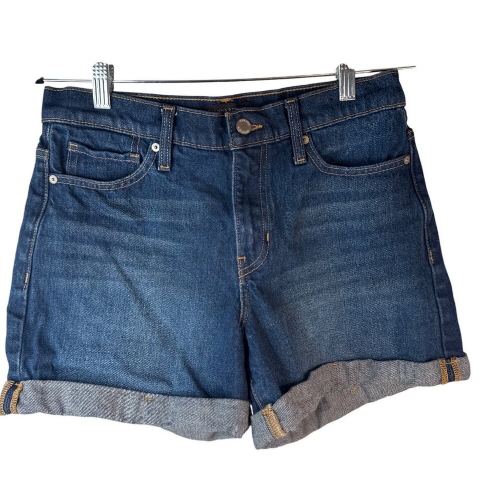 2/$30 Banana Republic 27 High-Rise Premium Denim Shorts Regular Blue